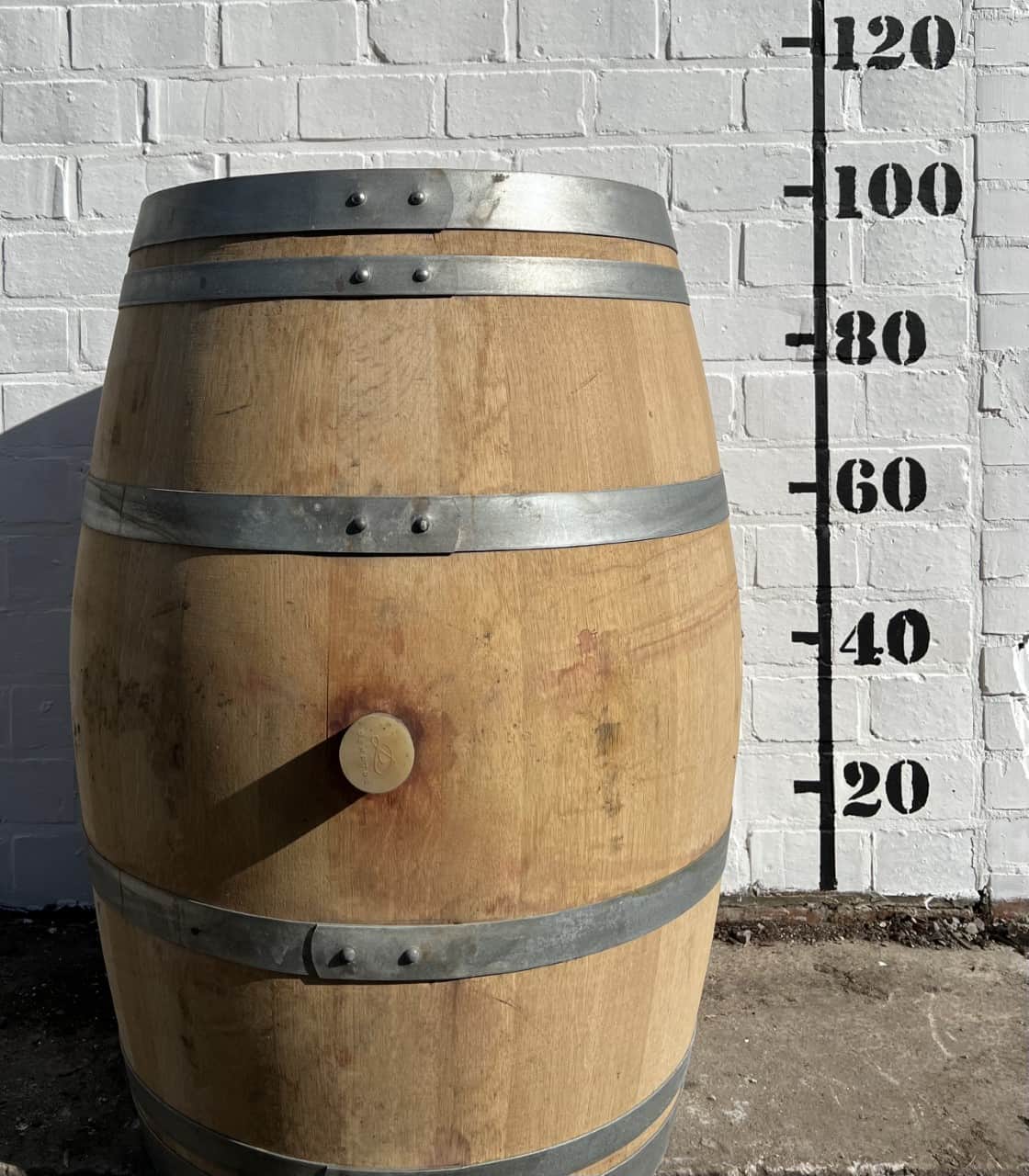 Massief eikenhouten wijnton 225ltr.